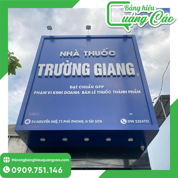 Mẫu Bảng Hiệu Thuốc Tây Đẹp, Đạt Chuẩn GPP Hút Khách