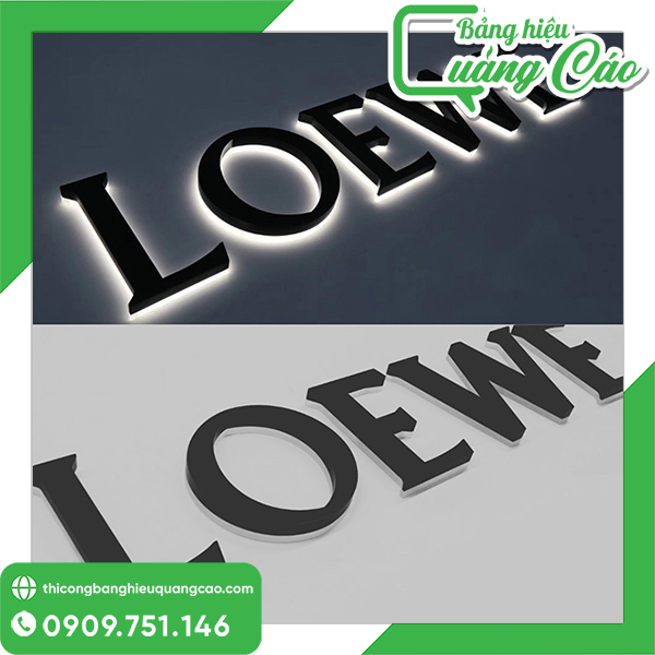 Gia Công Chữ Inox Đen, Chữ Inox Sơn Đen Cao Cấp, Giá Rẻ