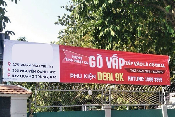 In băng rôn ngang giá rẻ, lấy liền