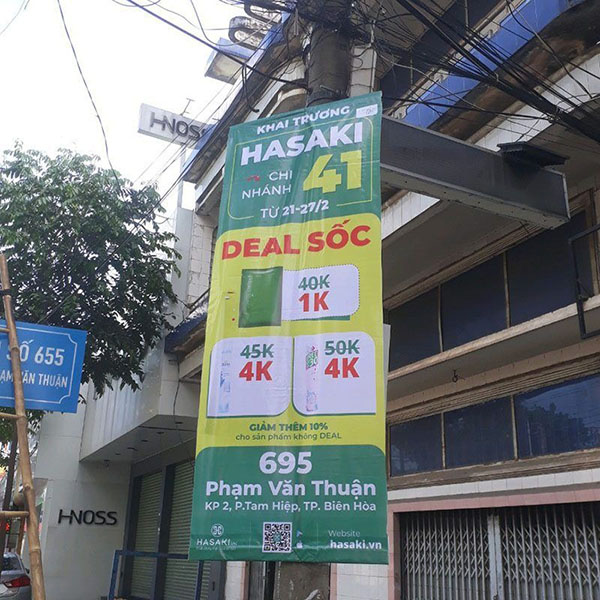 In băng rôn quảng cáo dọc giá rẻ