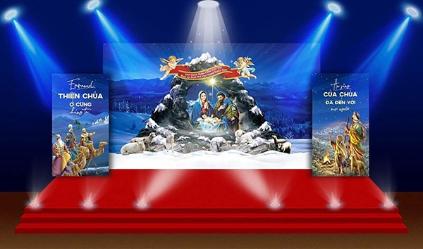 Phông nền mừng Chúa Giáng Sinh đẹp