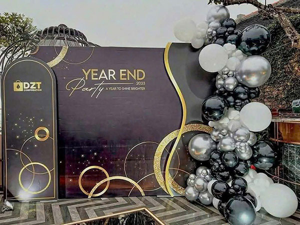 Mẫu background year end party 2025