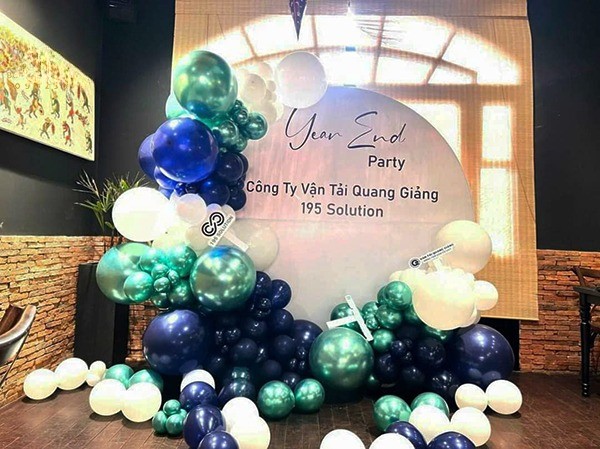 Mẫu phông nền year end party đẹp