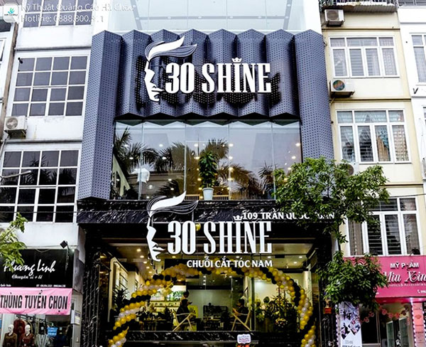 Mẫu bảng hiệu cắt t&oacute;c nam 30 Shine