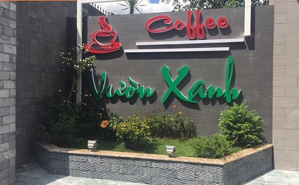 Gia c&ocirc;ng bảng hiệu cafe chữ nổi d&aacute;n tường gi&aacute; rẻ