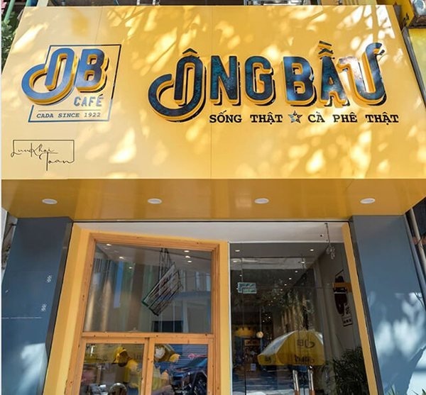 Mẫu bảng hiệu cafe n&ecirc;n Alu &Ocirc;ng Bầu