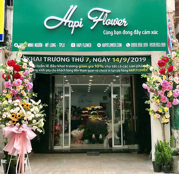 Mẫu bảng hiệu shop hoa đẹp