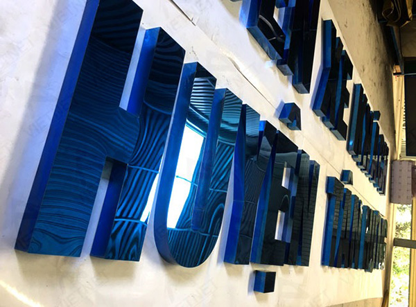 Gia công chữ inox xanh giá rẻ, trọn gói