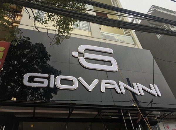 Mẫu chữ mica hút nổi nền Alu đẹp