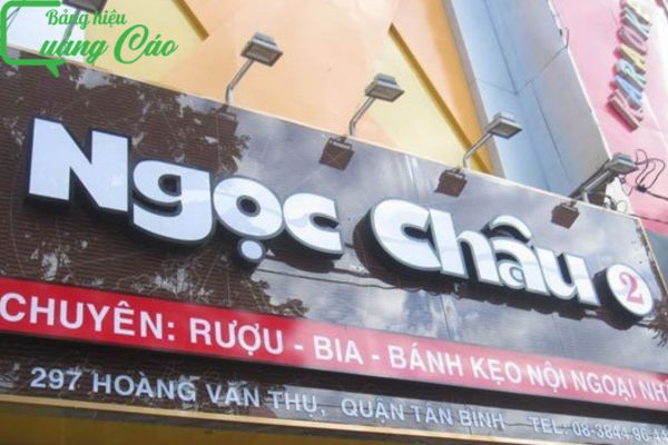 Bảng hiệu 3d Ngọc Châu