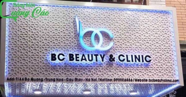 Bảng hiệu 3d BC Beauty & Clinic
