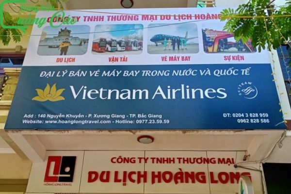Bảng hiệu dịch vụ du lịch chuyên nghiệp Vietnamairline