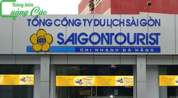 Bảng hiệu dịch vụ du lịch chuyên nghiệp Saigontourist