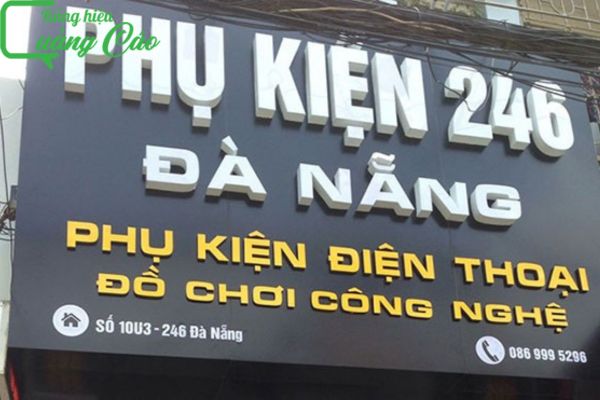 Bảng hiệu phụ kiện điện thoại alu Phụ Kiện 246