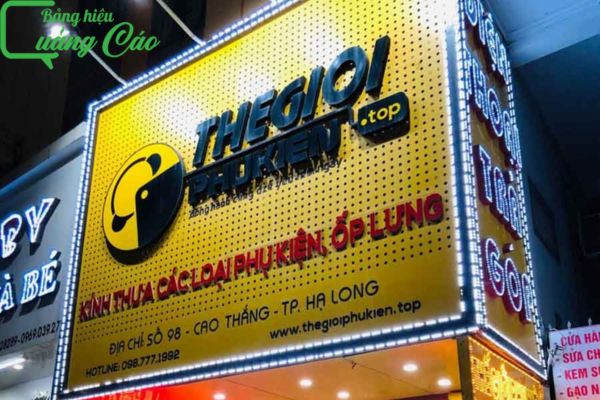 Bảng hiệu phụ kiện điện thoại Thế Giới Phụ Kiện