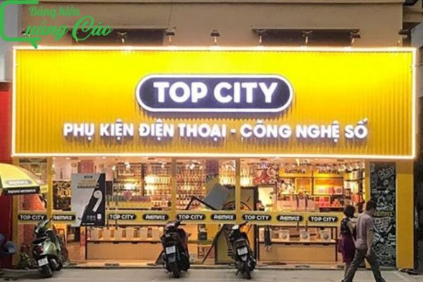 Bảng hiệu phụ kiện điện thoại Top City
