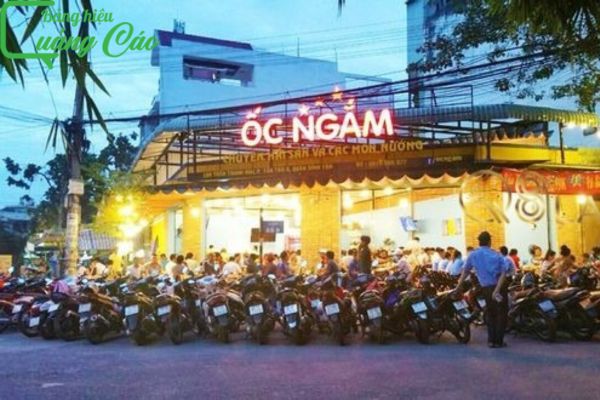Bảng hiệu qu&aacute;n ốc Ngắm phong c&aacute;ch hiện đại