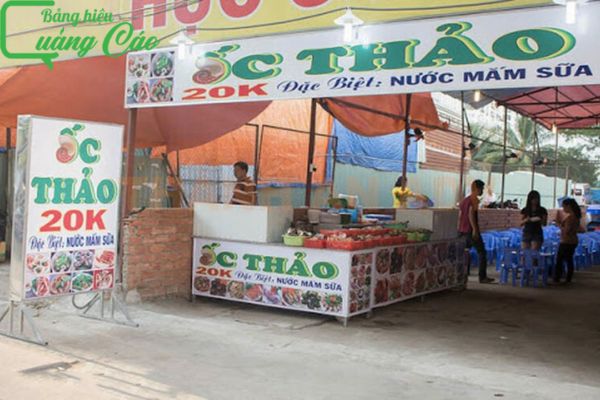 Bảng hiệu qu&aacute;n ốc Thảo phong c&aacute;ch độc đ&aacute;o