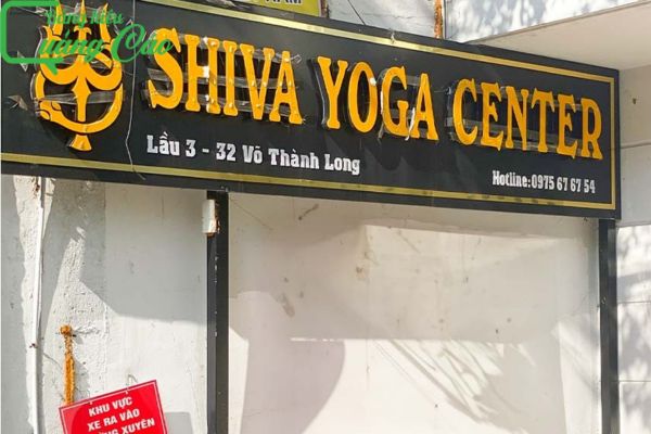 Mẫu bảng hiệu yoga Shiva Yoga Center