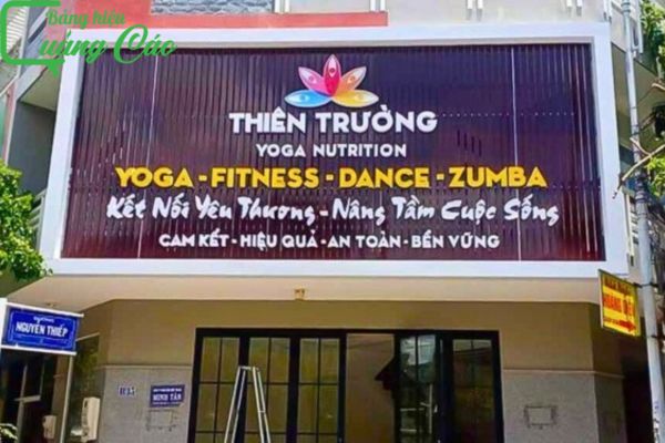 Mẫu bảng hiệu yoga - fitness - dance - zumba đẹp