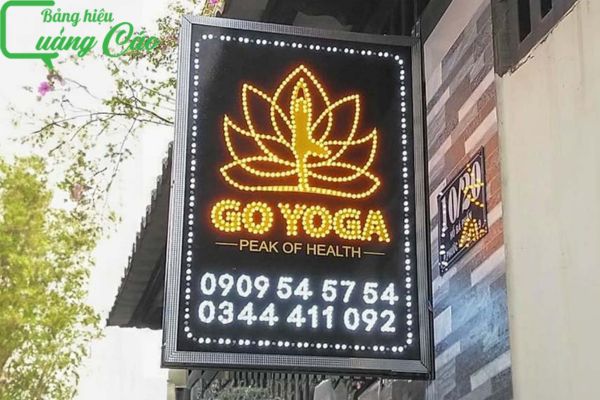 Mẫu biển vẫy yoga đẹp