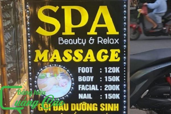 Mẫu bảng hiệu massage