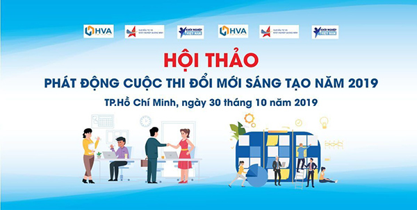Mẫu background h&ocirc;i thảo cuộc thi đổi mới s&aacute;ng tạo