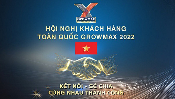 Mẫu backdrop hội nghị kh&aacute;ch h&agrave;ng to&agrave;n quốc