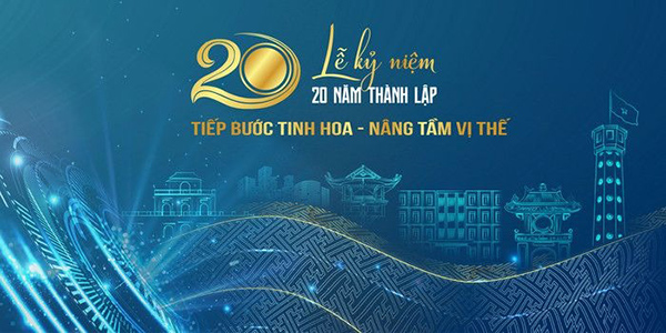 Mẫu backdrop th&agrave;nh lập c&ocirc;ng ty đẹp