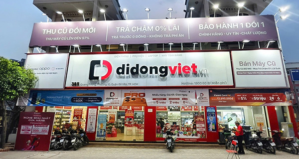 Mẫu bảng hiệu cửa h&agrave;ng điện thoại Di Động Việt