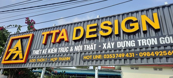 Mẫu bảng hiệu trang tr&iacute; nội thất đẹp