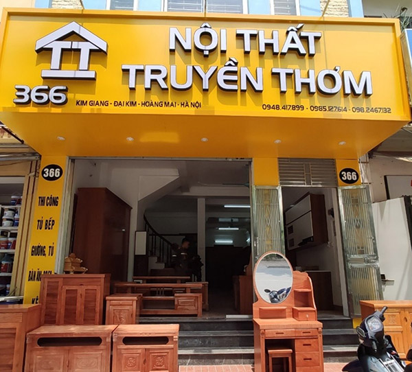 Mẫu bảng hiệu &ocirc;p Alu chữ nổi hiện đại, đẹp