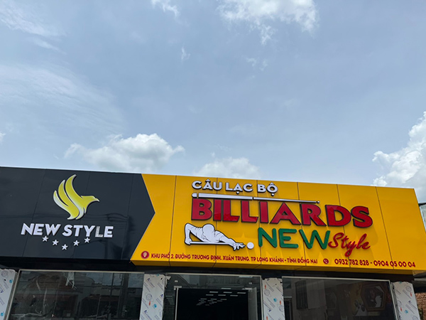 Mẫu biển quảng cáo bida đẳng cấp, sang trọng