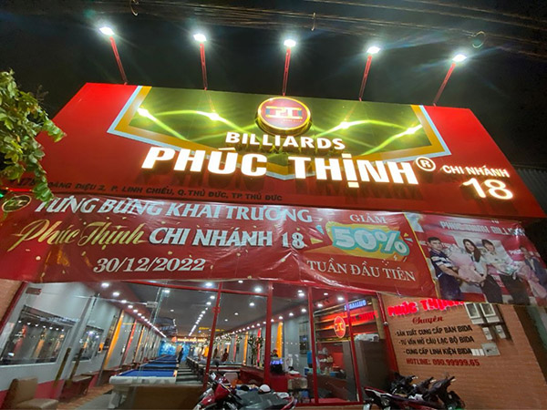 Mẫu bảng hiệu bida đẹp