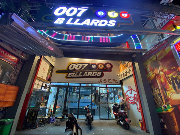 Mẫu biển hiệu quán bida cao cấp, hiện đại