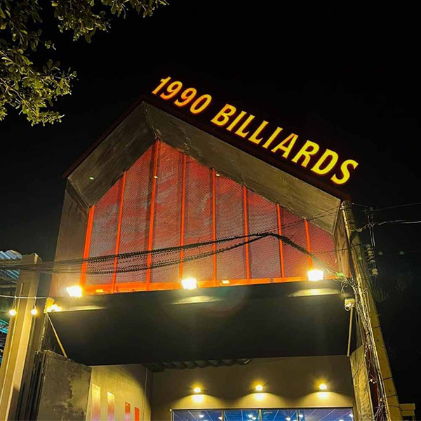 Mẫu bảng hiệu quán bida độc đáo, sáng tạo