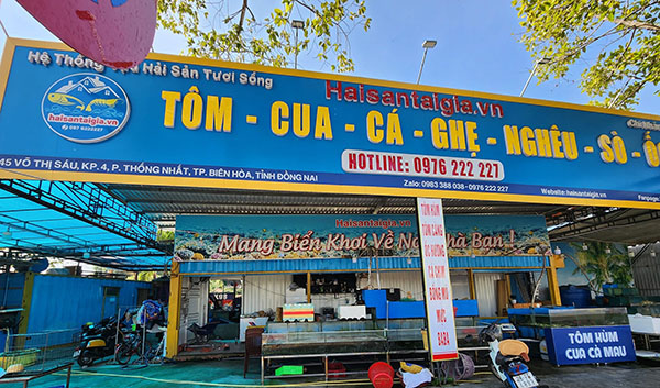 Mẫu biển quảng c&aacute;o hải sản đẹp