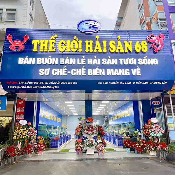 Mẫu bảng hiệu hải sản tươi sống 68