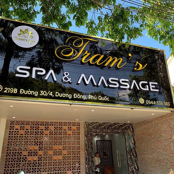Mẫu bảng hiệu massage & spa nổi bật