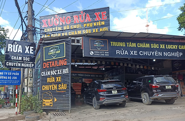 Mẫu bảng hiệu rửa xe đẹp