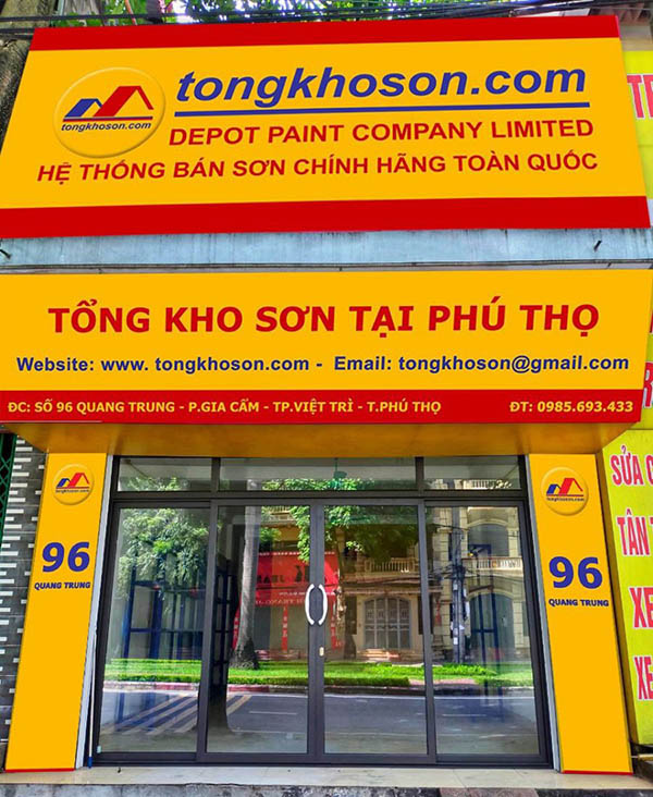 Mẫu biển quảng c&aacute;o sơn đẹp