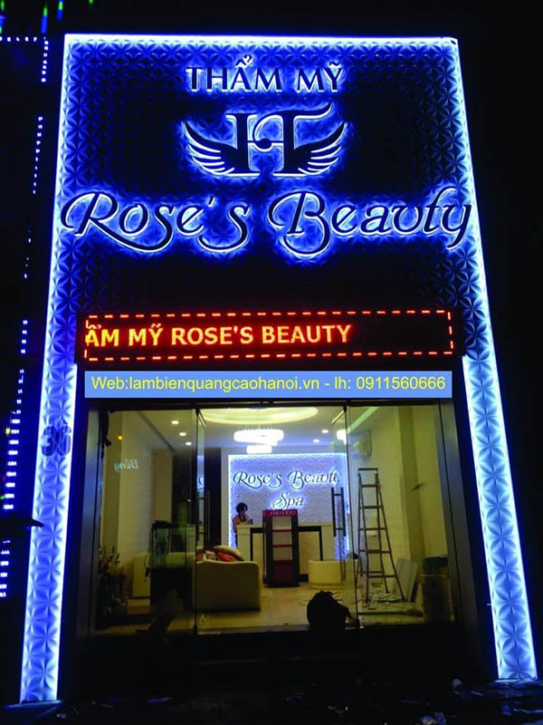 Mẫu biển quảng c&aacute;o thẩm mỹ viện sang trọng, cao cấp