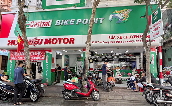 Mẫu bảng hiệu sửa xe Honda chuy&ecirc;n nghiệp