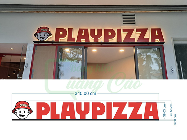 Bộ chữ quảng c&aacute;o cho bảng hiệu với thiết kế chuẩn