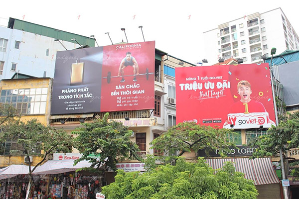 In pano quảng c&aacute;o ngo&agrave;i trời gi&aacute; rẻ