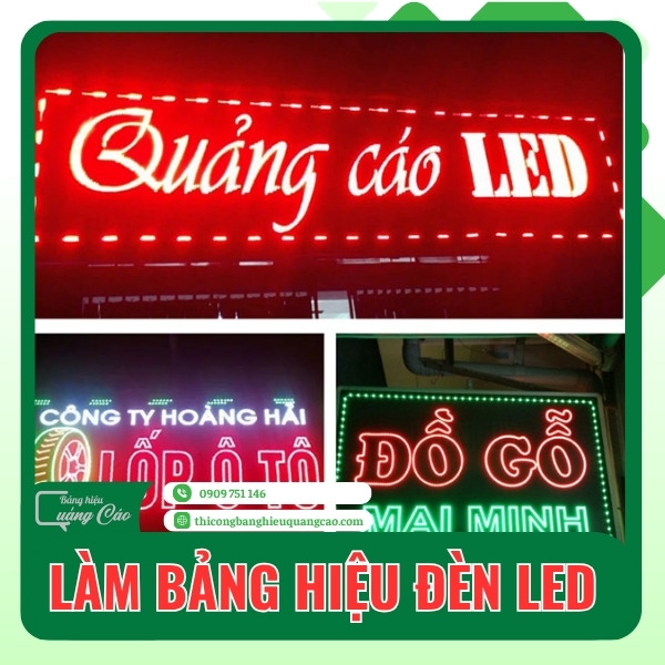 Làm Bảng Hiệu Đèn LED Giá Rẻ, Thu Hút Tại TPHCM