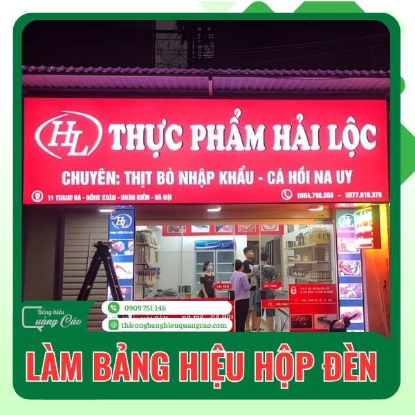 Làm Bảng Hiệu Hộp Đèn Giá Rẻ, Uy Tín Tại TPHCM
