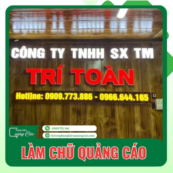 Làm Bảng Hiệu Chữ Nổi Giá Rẻ Tại TPHCM, Trọn Gói