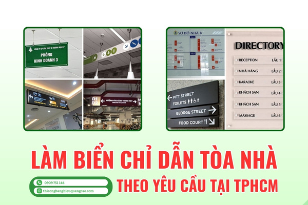 Làm Biển Chỉ Dẫn Tòa Nhà Chung Cư, Văn Phòng Sang Trọng, Hiện Đại