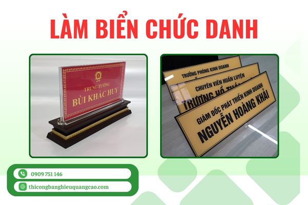 Biển Chức Danh, Bảng Tên Để Bàn Đẹp, Cao Cấp Và Hiện Đại
